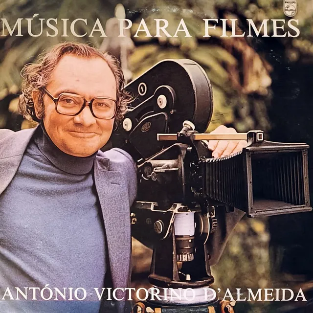 Capa do disco de vinil de António Victorino D'Almeida intitulado Música Para Filmes