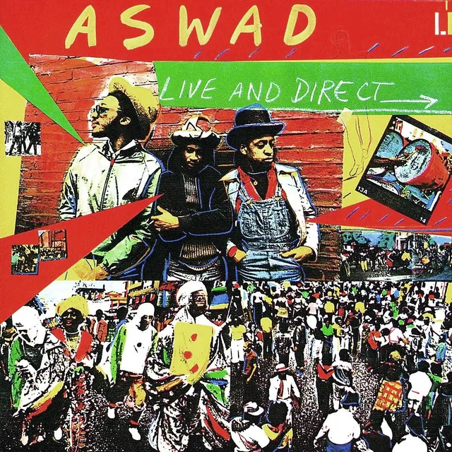 Capa do disco Live And Direct, do grupo Aswad