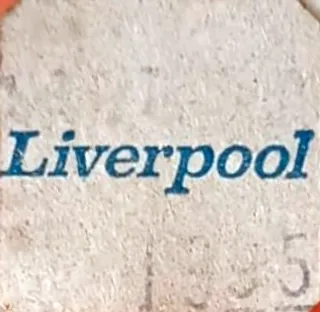 Etiqueta da loja de discos Liverpool